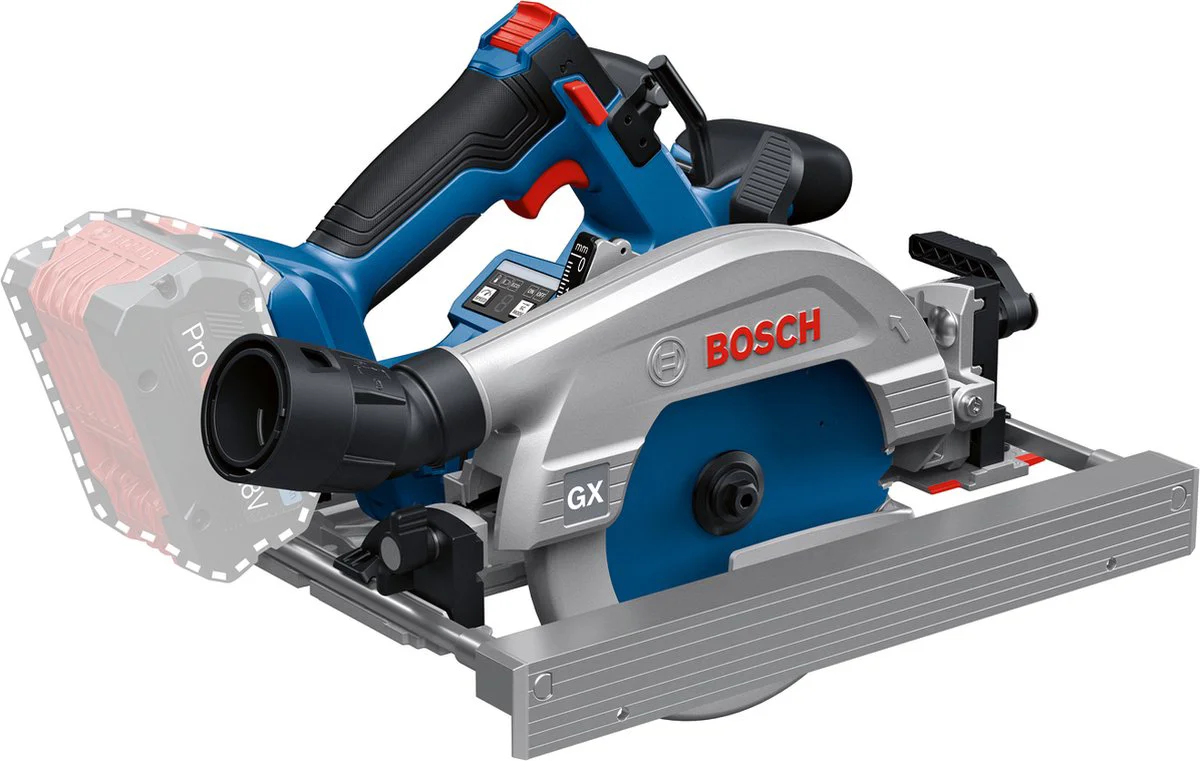 Bosch Professional GKS 18V-57-2 GX Accu cirkelzaag 165mm 18V Basic Body in L-Boxx - 06016C1001