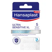 Hansaplast Ultra Sensitive XL Wondpleister 5ST