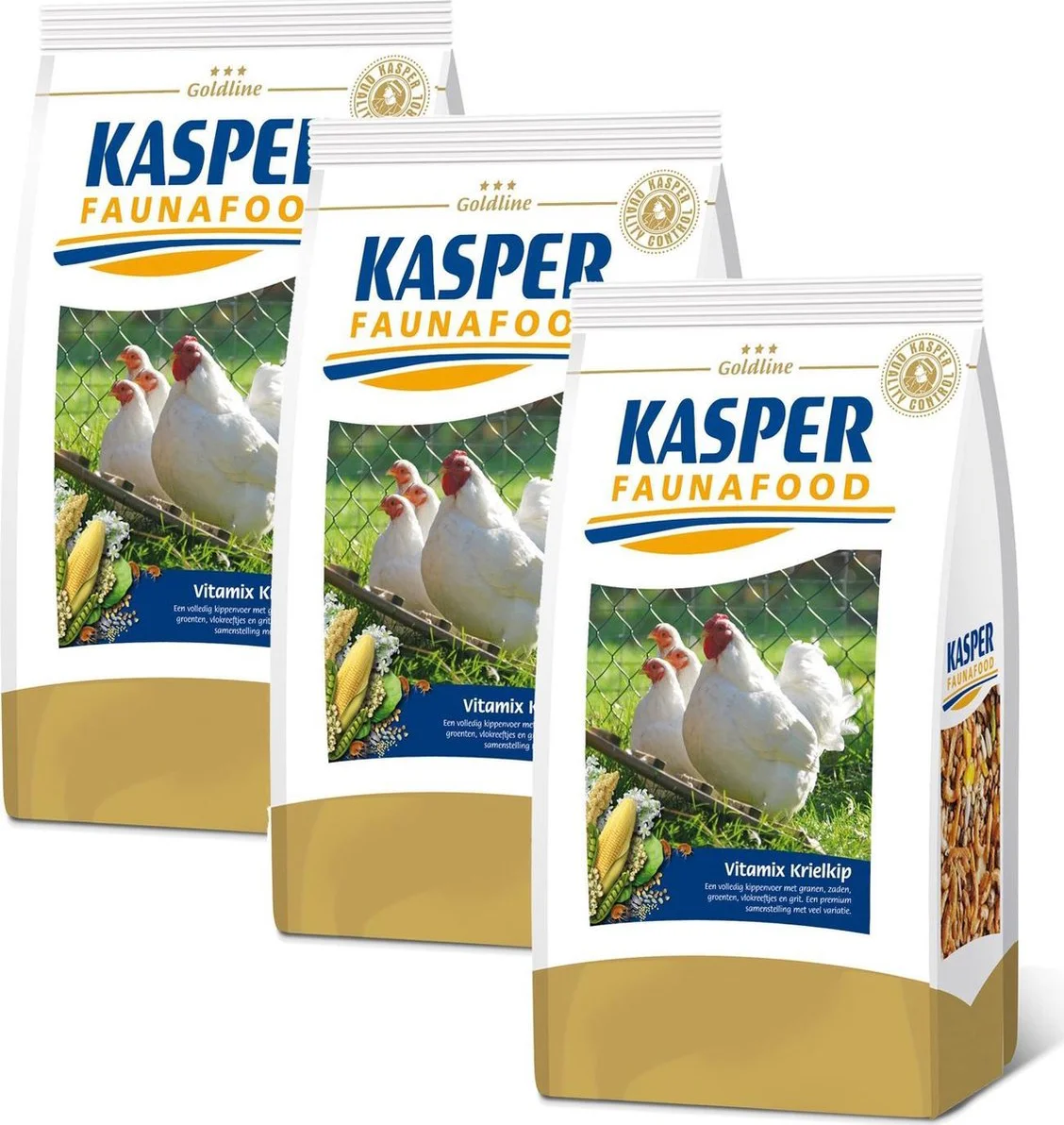 3x Kasper Faunafood Vitamix Krielkip 3 kg