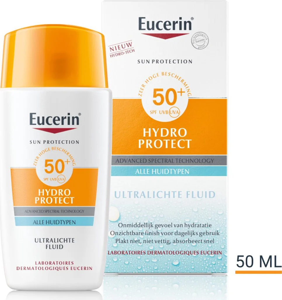 3x Eucerin Sun Hydro Protect Ultralichte Fluid SPF 50+ 50 ml