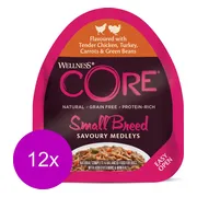 12x Wellness Core Hondenvoer Small Savoury Medleys Kip - Kalkoen 85 gr
