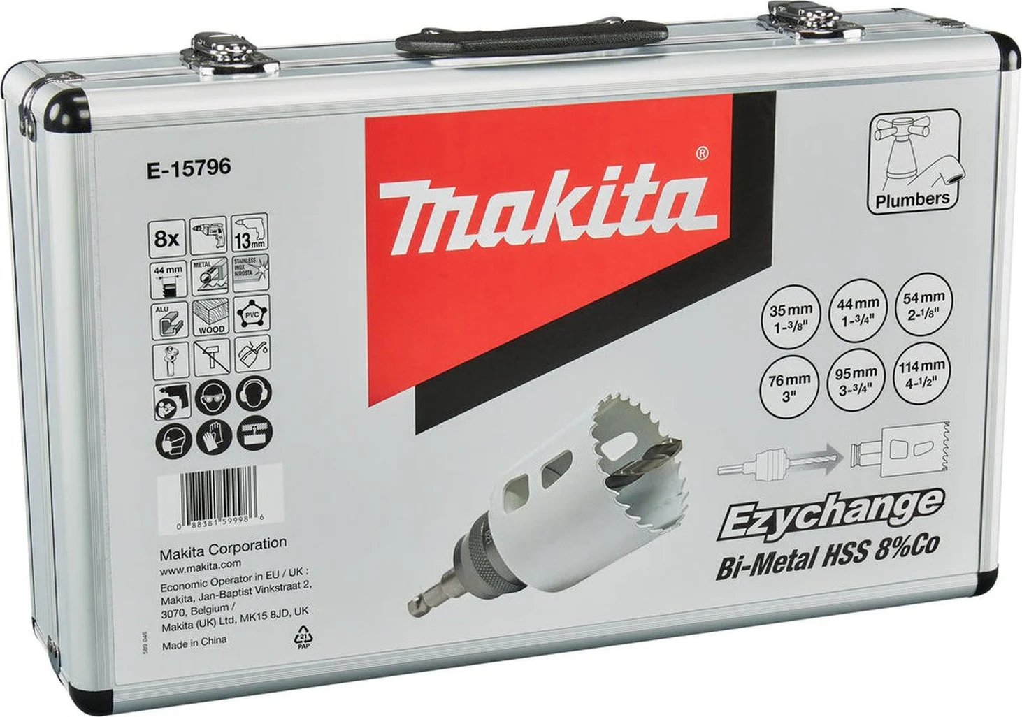 Makita E-15796 Gatzaagset hout/metaal in koffer - 8-delig