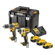 DeWALT DCK266P3T Accu combiset 2-delig (DCD796 + DCF887) 18V XR (3x) 5.0Ah in TSTAK