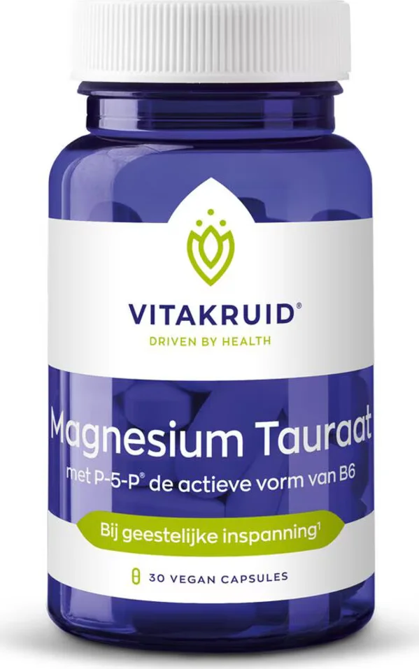 Vitakruid Magnesium Tauraat met P-5-P 30 vegancapsules