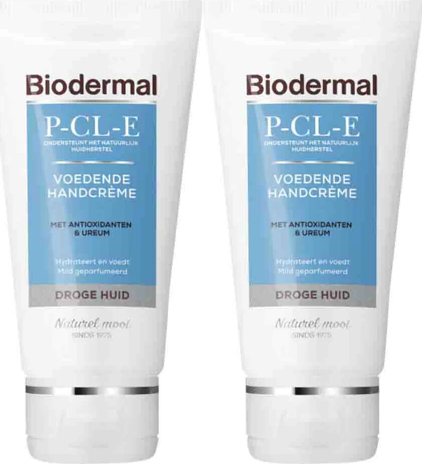 2x Biodermal P-CL-E Voedende Handcrème 75 ml