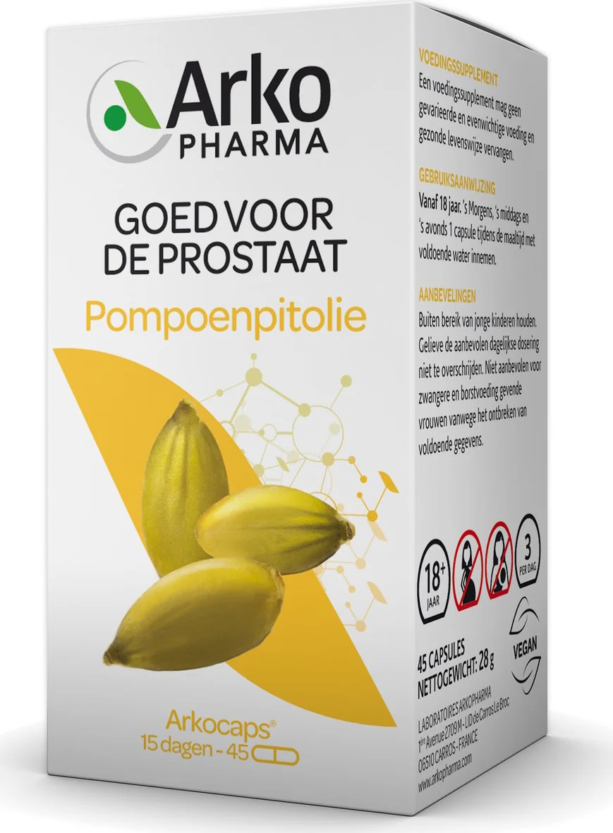 Arkopharma Pompoenpitolie 45 capsules
