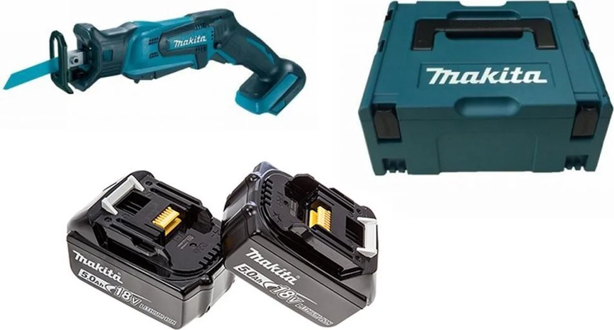 Makita DJR183RTJ Accu Reciprozaag 18V 5.0Ah in Mbox
