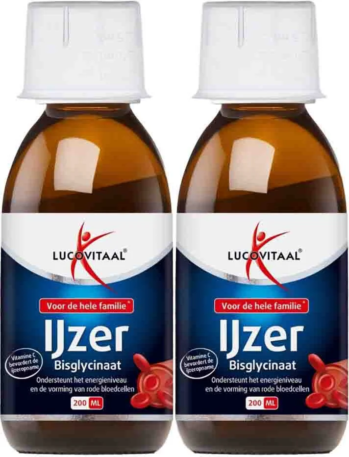 2x Lucovitaal IJzer Bisglycinaat 200 ml