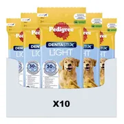 10x Pedigree Hondensnack Dentastix Light Large 87 gr