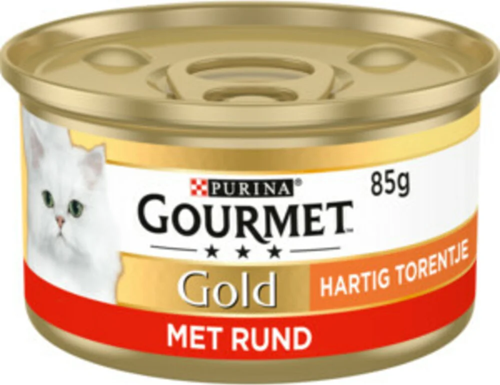 Gourmet Gold Kattenvoer Nat Hartig Torentje Rund 85 gr