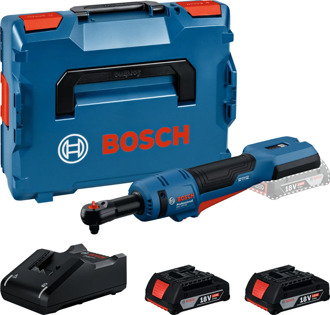 Bosch Professional GRC 18V-60 Accu ratelsleutel 3/8" borgpin 18V 2.0Ah in L-Boxx - 06019N8002