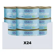 24x Prins Soft Paté Kattenvoer Nat Witvis 70 gr