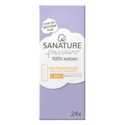 Sanature Provivo 100% Katoenen Incontinentie Inlegkruisjes 24ST