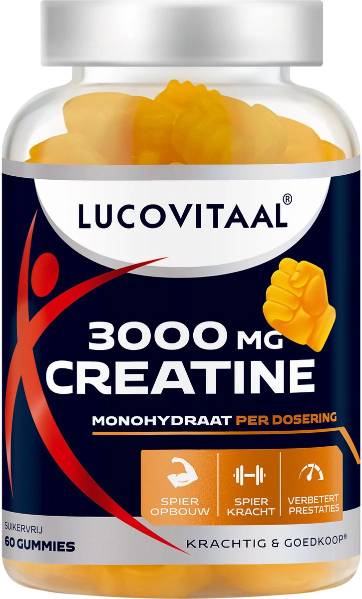 Lucovitaal Creatine 3000mg Gummies 60 stuks