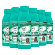 6x Garnier Fructis Hair Food Aloë Vera Shampoo 350 ml
