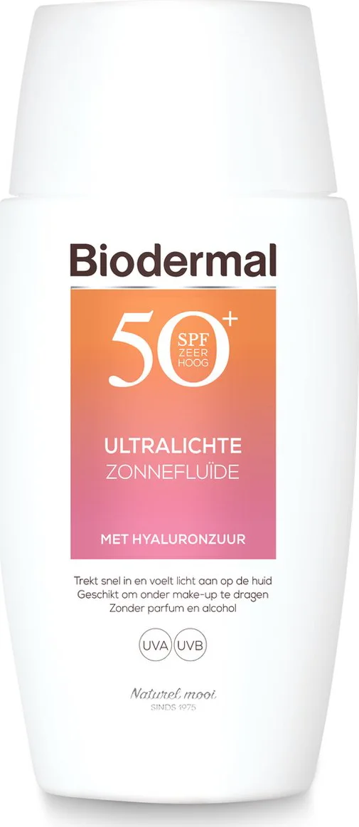 Biodermal Ultralichte Zonnefluïde Gezicht SPF50+ 40 ML