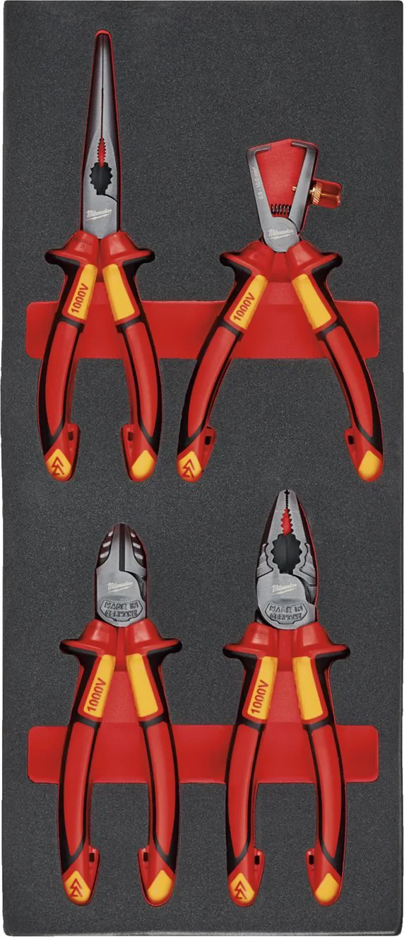 Milwaukee TOOLGUARD™ Foam inlay VDE tangenset nr.1 4-delig - 4932493250