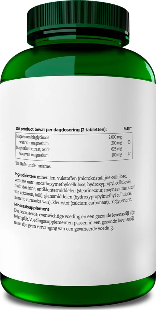 AOV 513 Magnesium Bisglycinaat & Citraat 180 tabletten