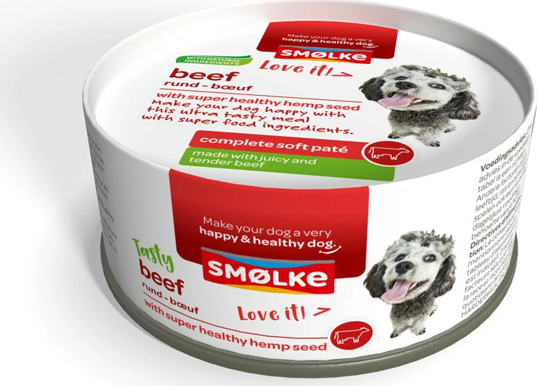 Smolke Hondenvoer Soft Paté Rund 125 gr