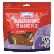 10x Braaaf Hondensnack Donut Rund & Vis 10-12 cm 115 gr