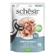 12x Schesir Complementary Kattenvoer Tonijn & Heek in Gelei 70 gr
