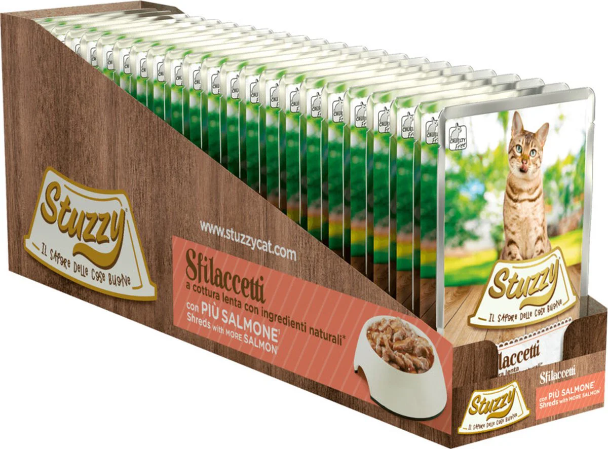 24x Stuzzy Kat Shreds Zalm 85 gr