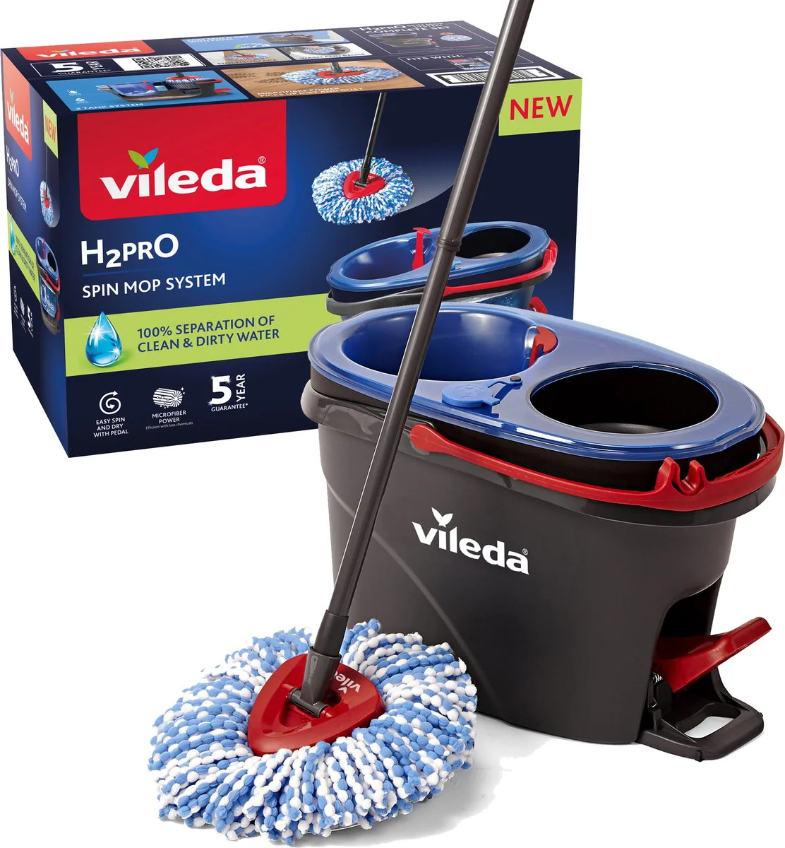 Vileda H2Pro Spin mop box Complete Set 1 set