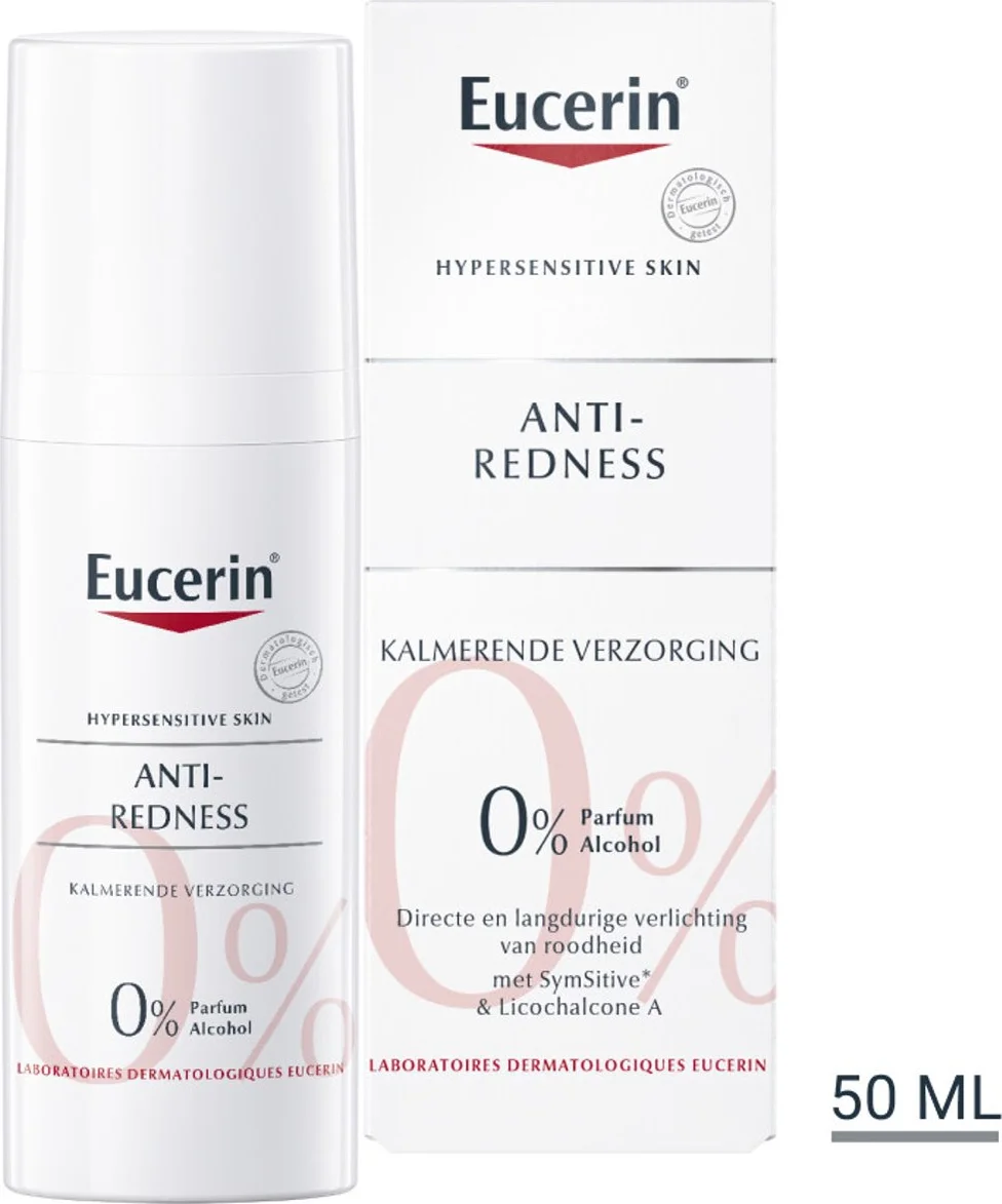2x Eucerin AntiREDNESS Kalmerende Crème Rijke Textuur 50 ml