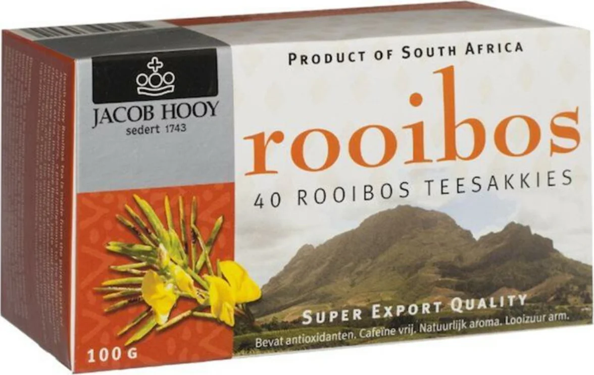 Jacob Hooy Rooibos Theezakjes 40ST