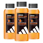 3x Adidas Shower Gel Active Skin & Mind Energy Kick M 250 ml