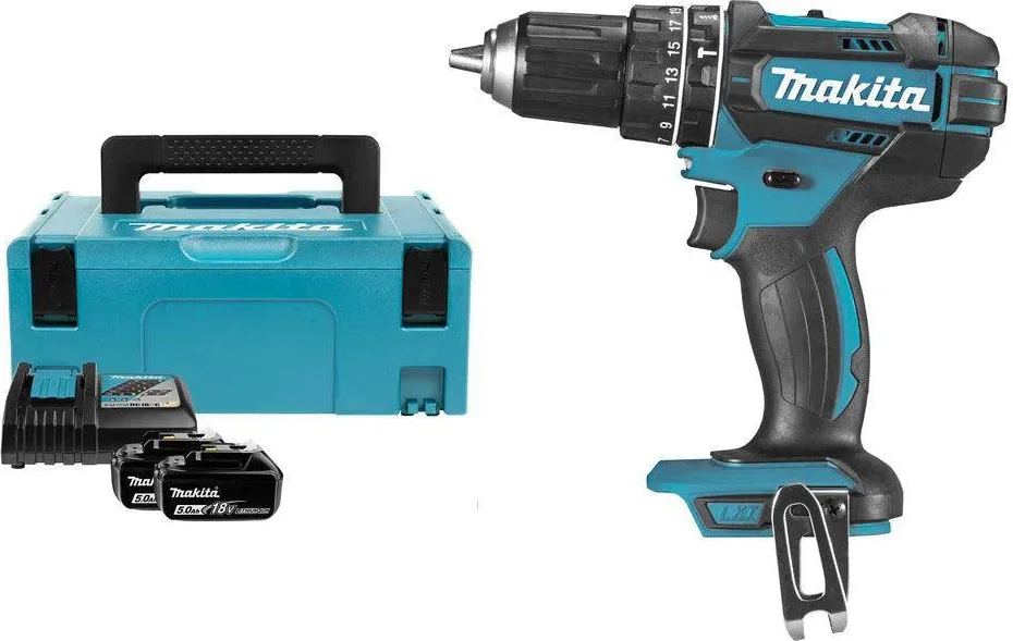Makita DHP482RTJ Accu klop-/schroefboormachine 18V 5.0Ah in Mbox