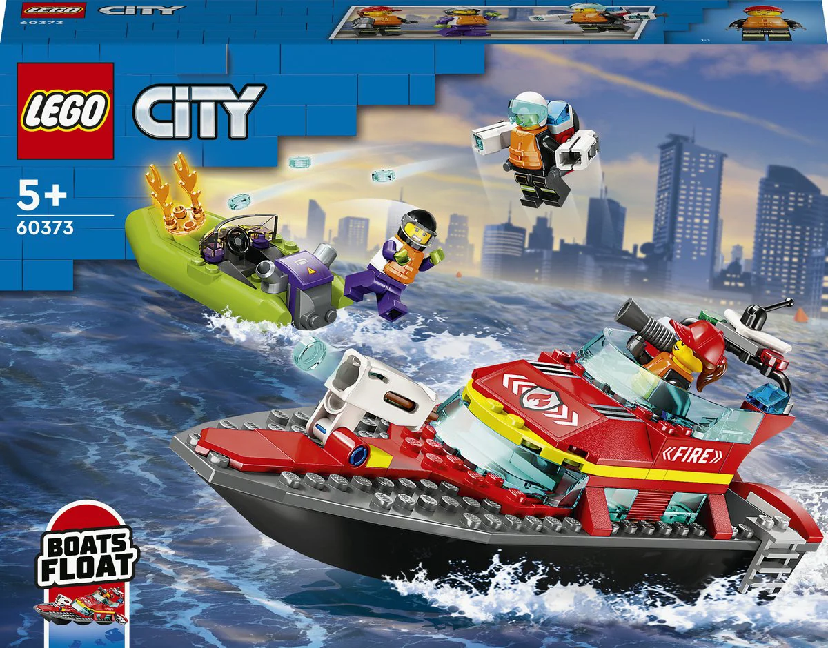 LEGO City Reddingsboot Brand 60373