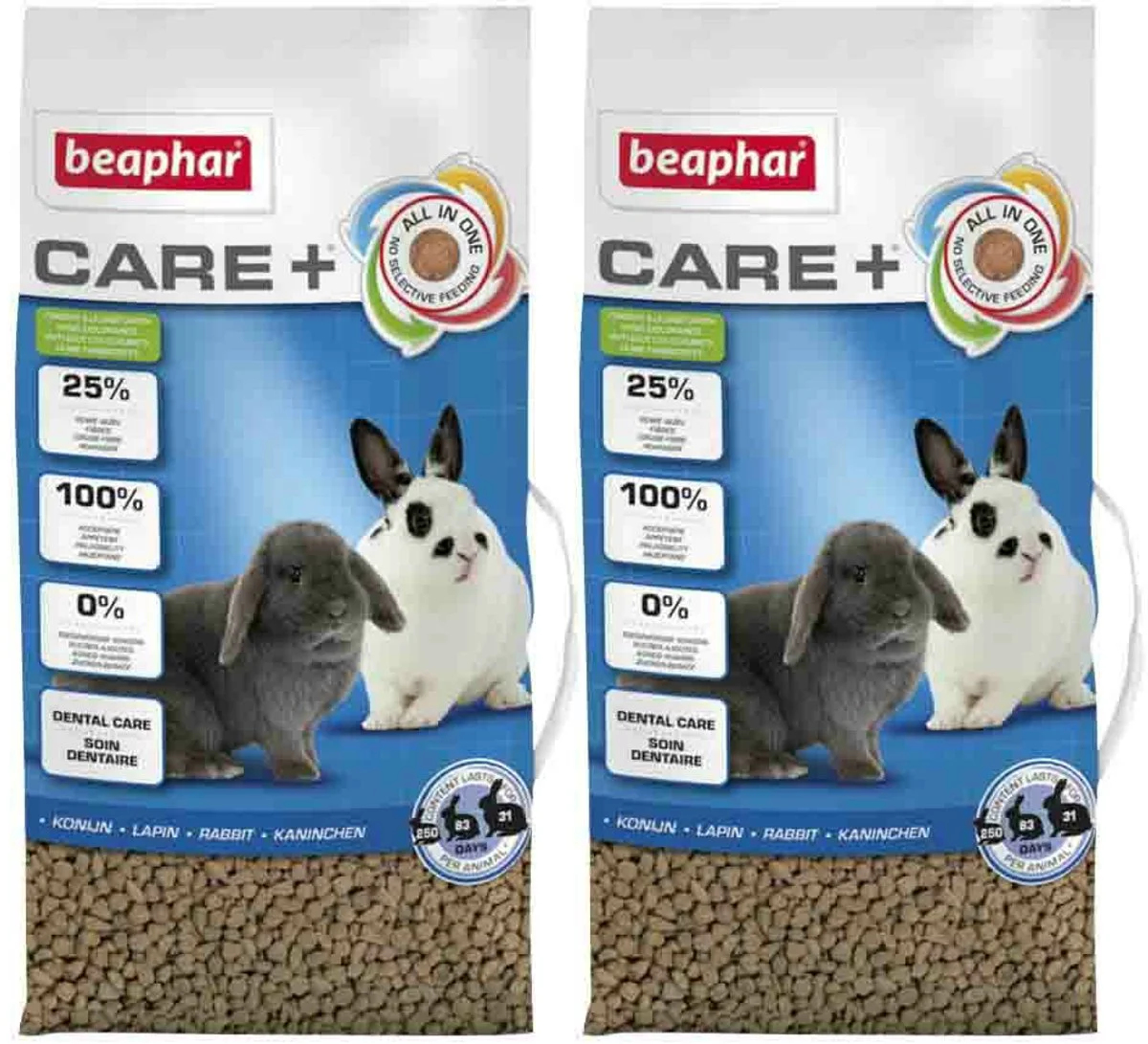 2x Beaphar Care+ Konijn Adult 5 kg