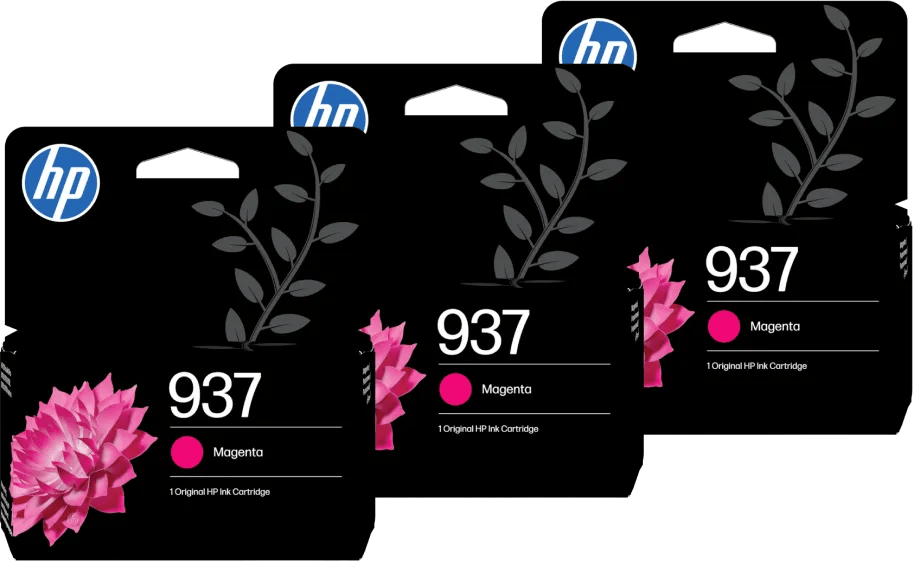 HP 937 Cartridge Magenta (3 stuks)