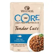48x Wellness Core Kattenvoer Tender Cuts Tonijn 85 gr