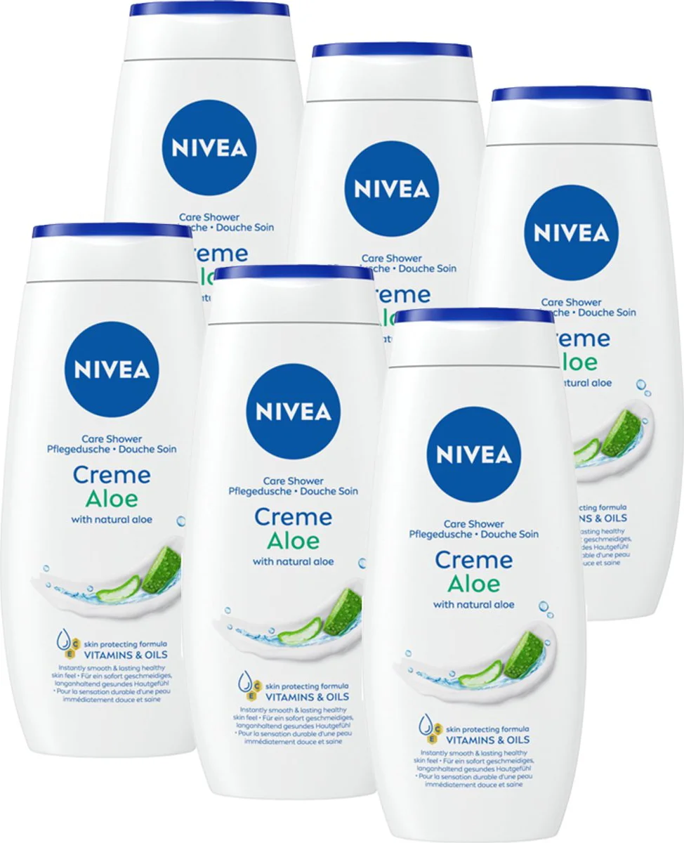 6x NIVEA Douchecrème Aloë 250 ml