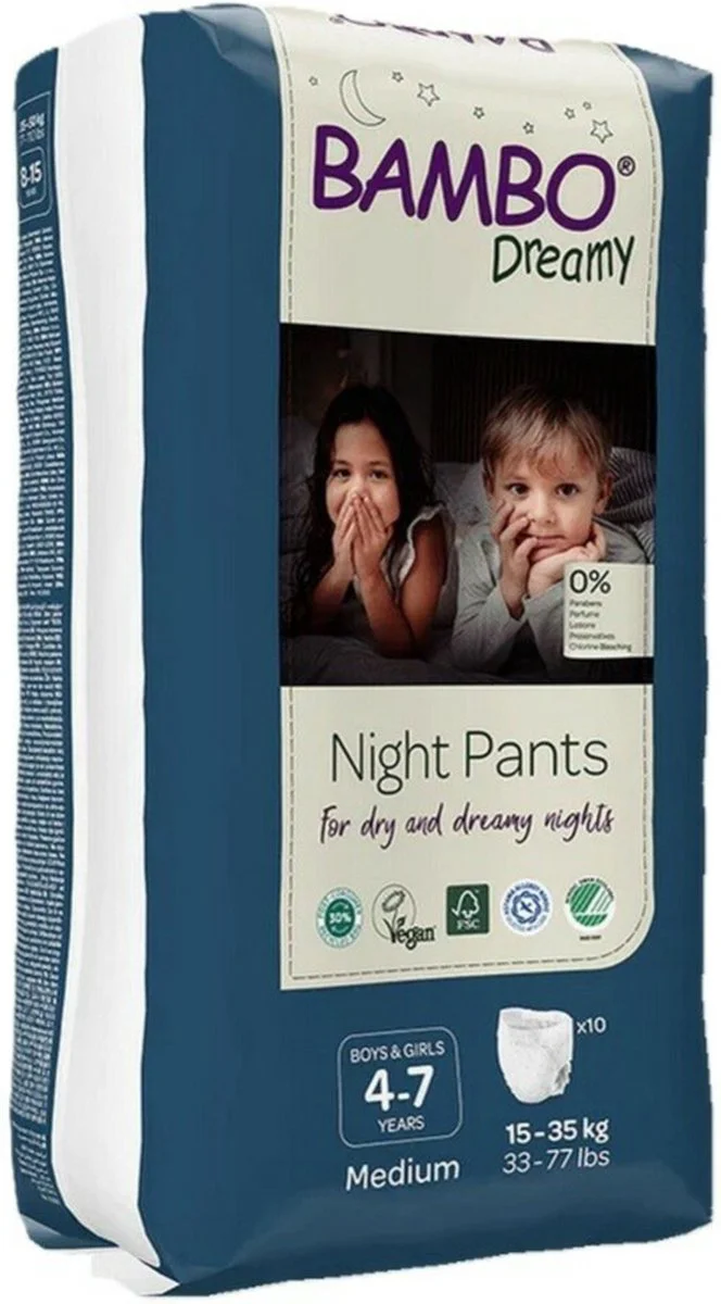 Bambo Dreamy Night Pants 4-7 jaar 10ST