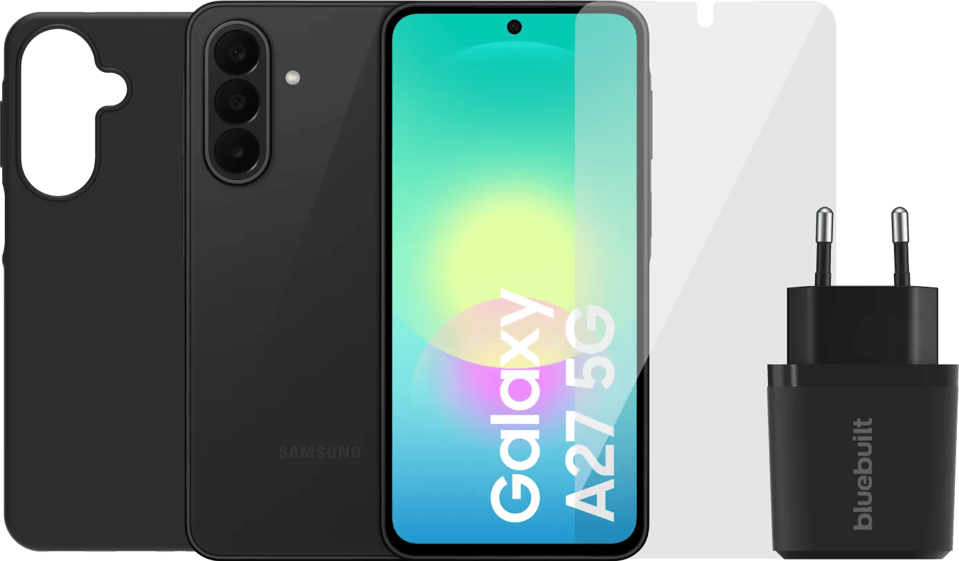 Samsung Galaxy A27 128GB Zwart 5G + Compleet Accessoirepakke