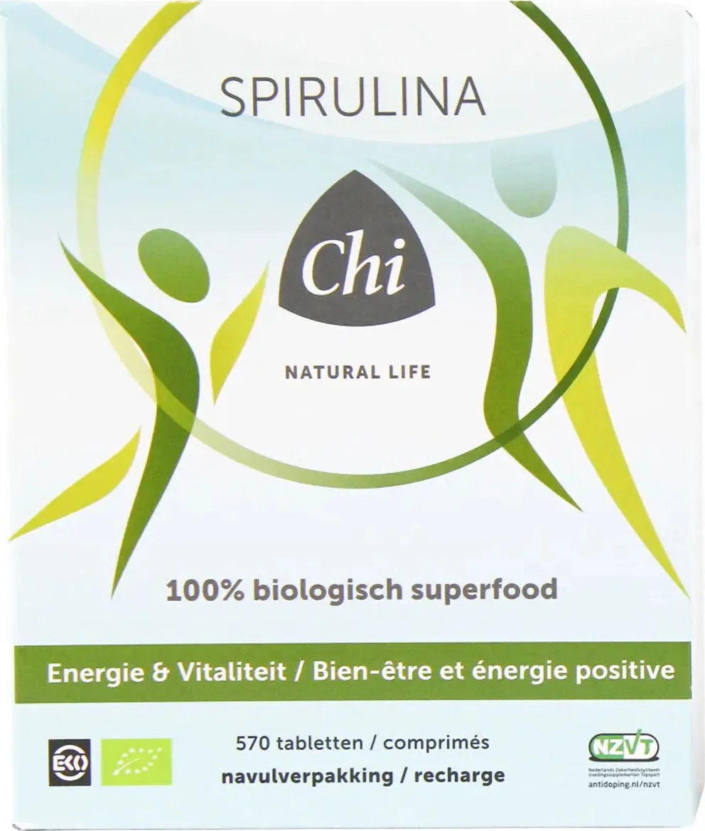 Chi Natural Life Bio Spirulina Tabletten Navulling 570TB