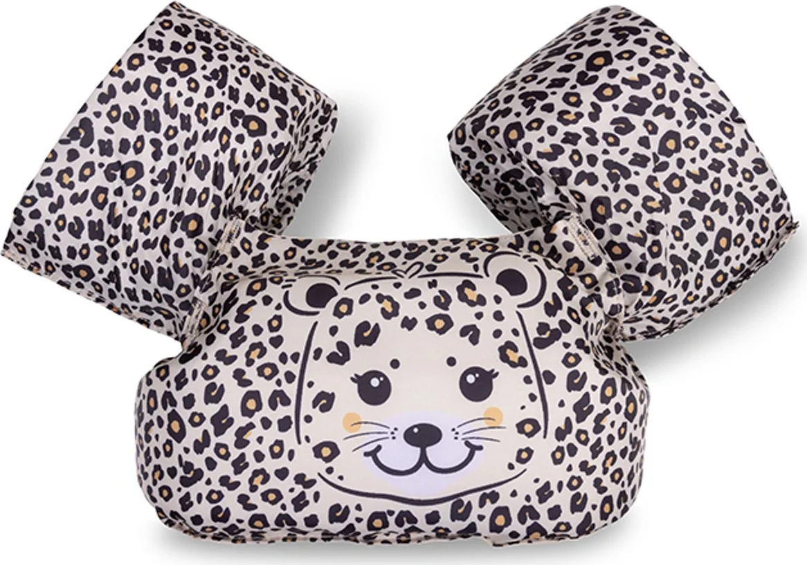 Swim Essentials - Puddle jumper 2 jaar zwemgordel Beige - Panterprint - 18 tot 30 kg - 2/6 jaar