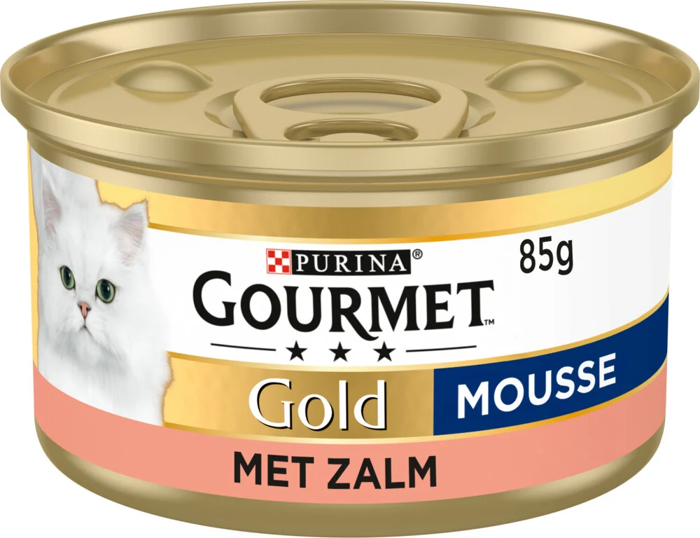 Gourmet Gold Kattenvoer Nat Mousse Zalm 85 gr