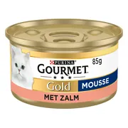 Gourmet Gold Kattenvoer Nat Mousse Zalm 85 gr