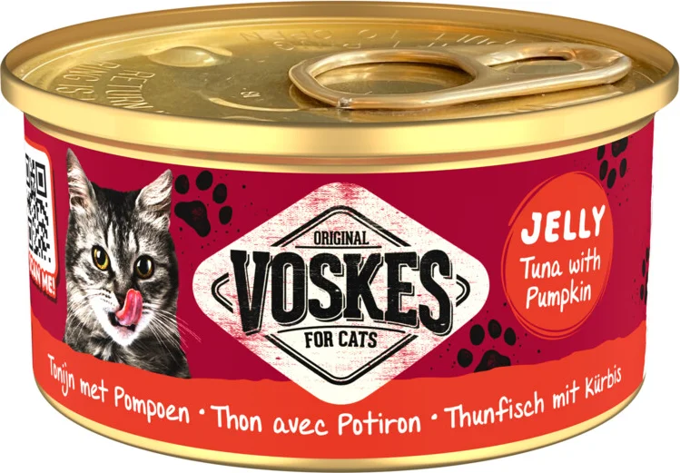Voskes Kattenvoer Nat Tonijn met Pompoen 85 gr