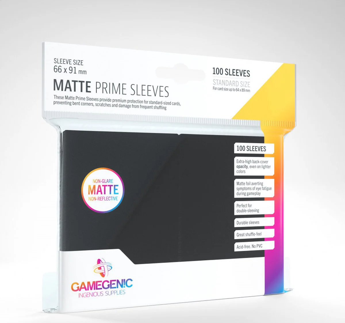 Gamegenic - Sleeves Matte Prime Black (100 Sleeves)