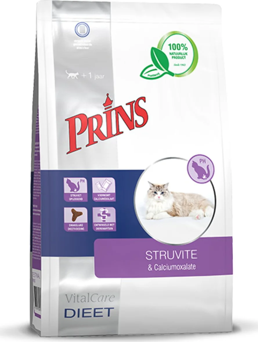 Prins VitalCare Veterinary Diet Struvite & Calciumoxalate Kattenvoer 5 kg