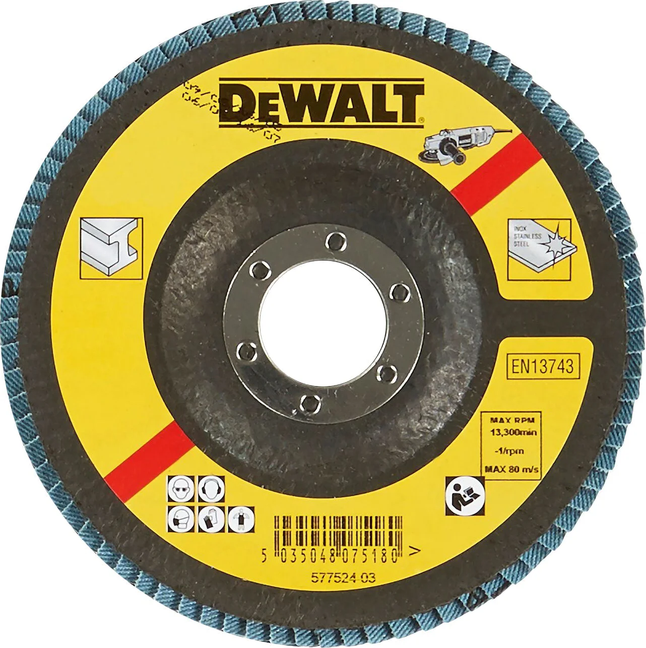 DeWALT DT3255 Lamellenschijf gebogen 115mm K36