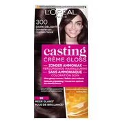 2x L'Oréal Casting Crème Gloss Semi-Permanente Haarkleuring 300 Donkerbruin