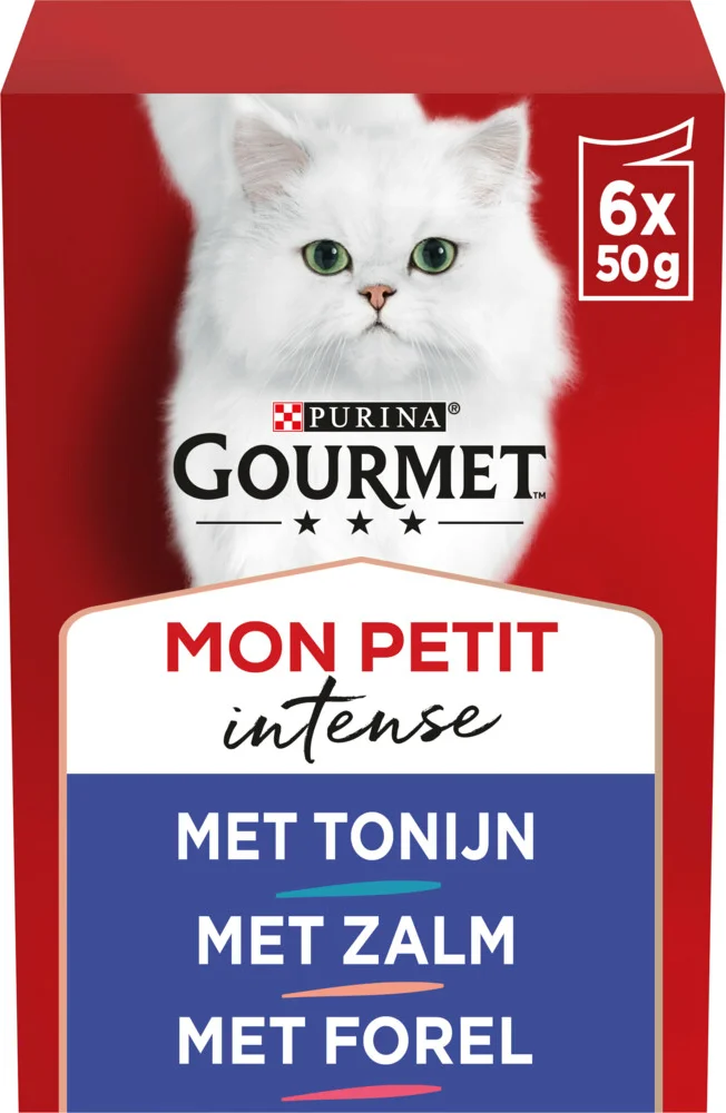 Gourmet Mon Petit Kattenvoer Nat Vis 6 x 50 gr
