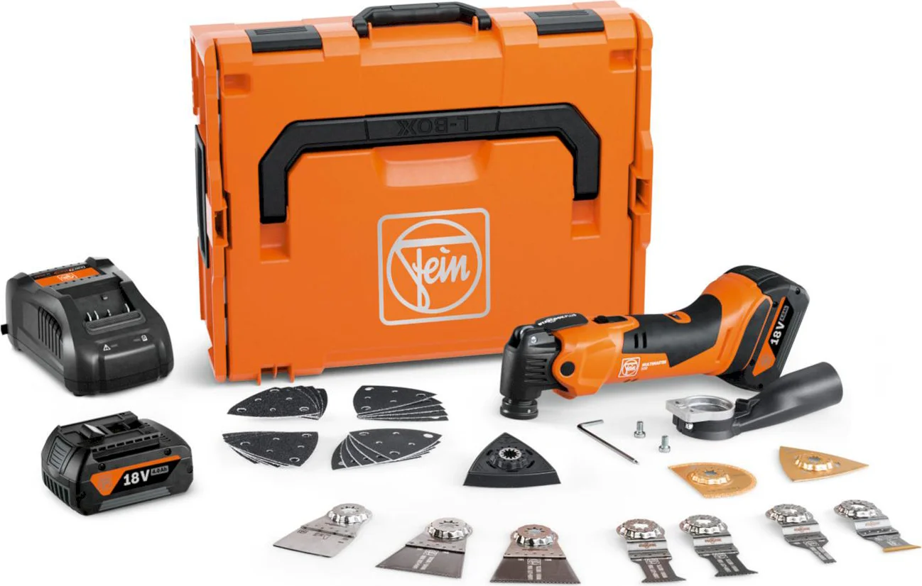 Fein Multimaster AMM 500 PLUS TOP Accu multitool + accessoires 18V AMPShare 4.0Ah in L-Boxx - 71293861000