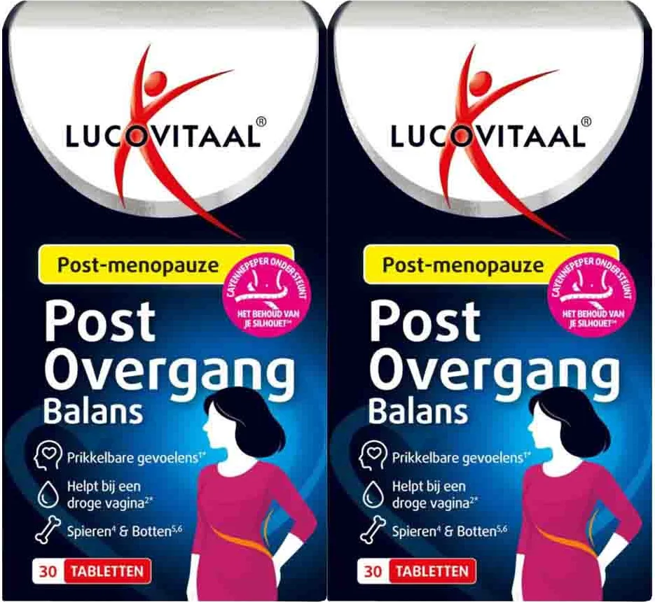 2x Lucovitaal Post Overgang Balans 30 tabletten